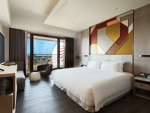 Deluxe Double Room | Peralatan tempat tidur hipoalergenik, gebar bulu kapas 