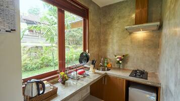 جناح إستديو تنفيذي | مطبخ خاص | ماكينة لصنع القهوة/الشاي، غلّاية كهربائية