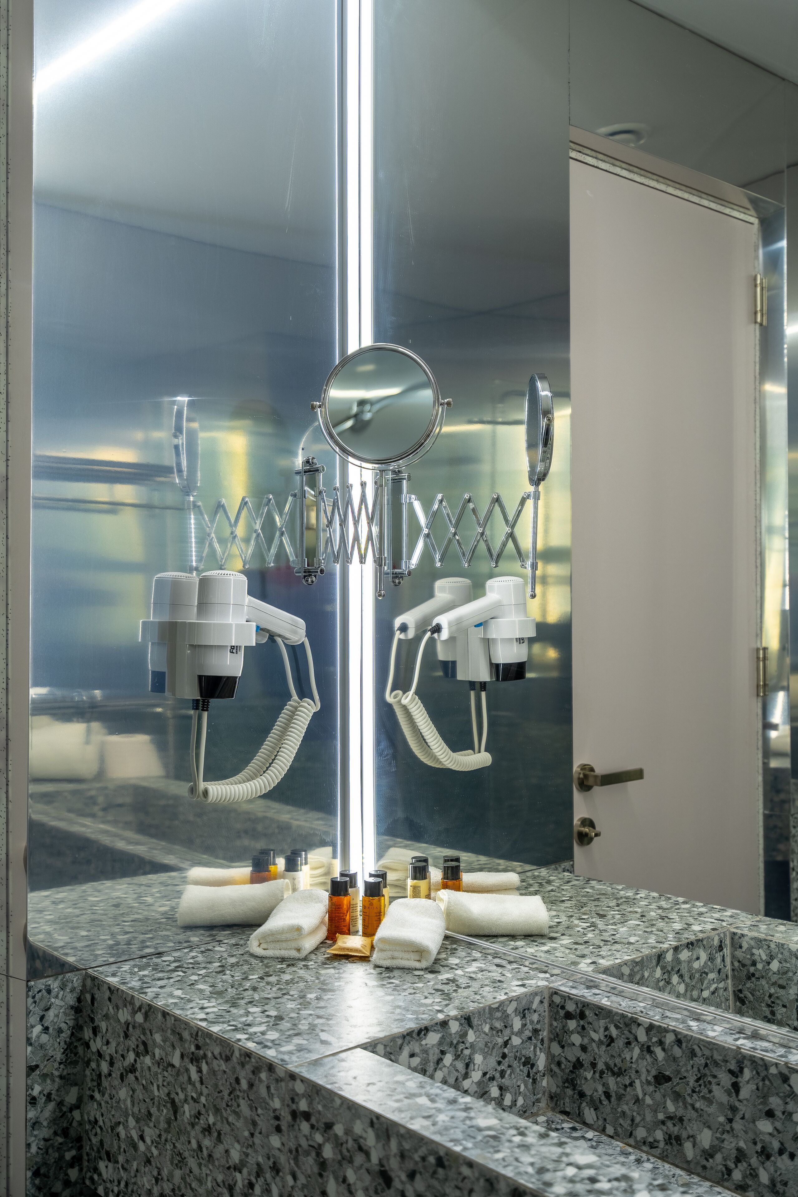 shower, free toiletries, hair dryer, bathrobes