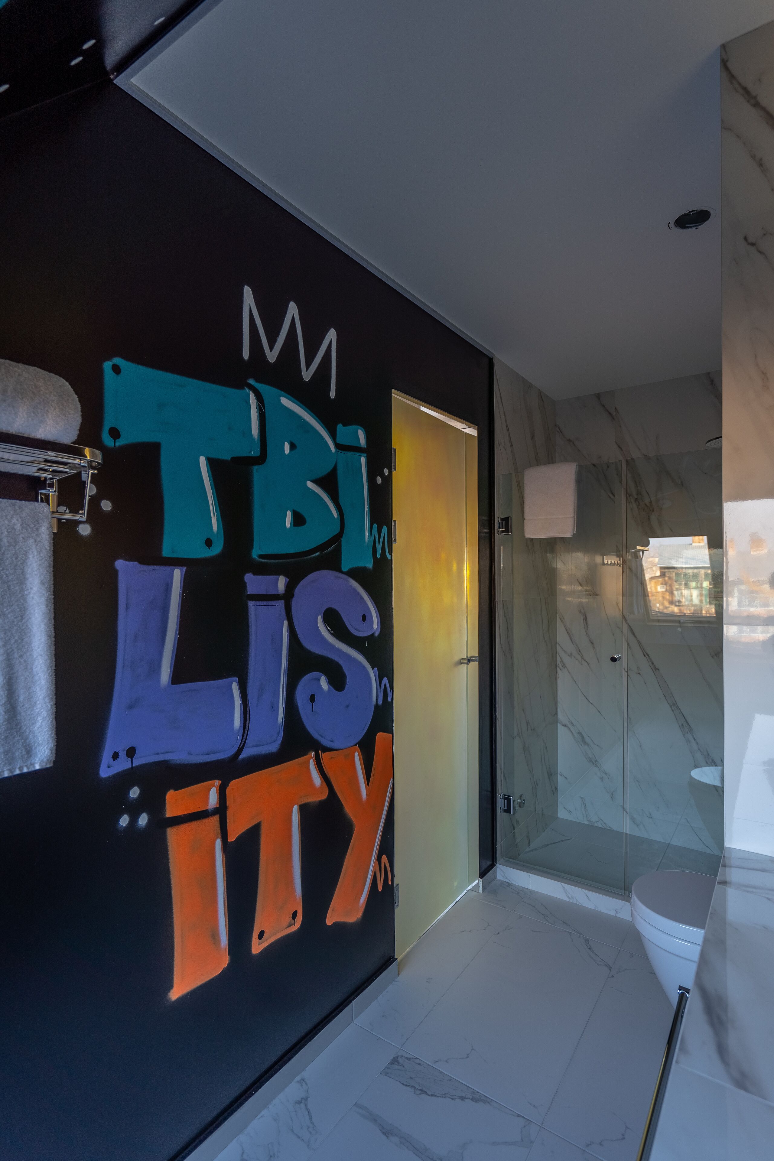 superior double room | bathroom | shower, free toiletries, hair dryer, bathrobes