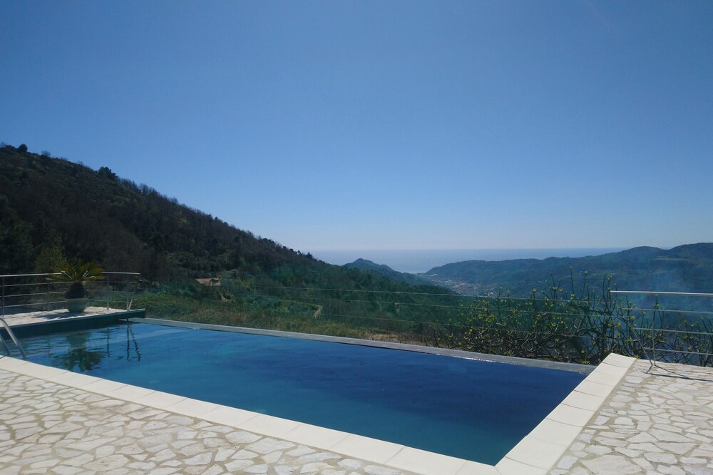 Villa with Pool on Two Levels With Stunning Mountain And Sea Views