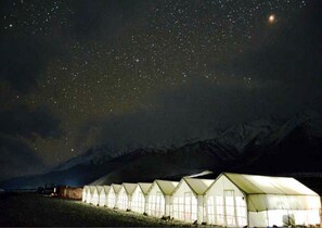 Front of property – evening/night - TIH Attic Camp - Pangong (Leh)