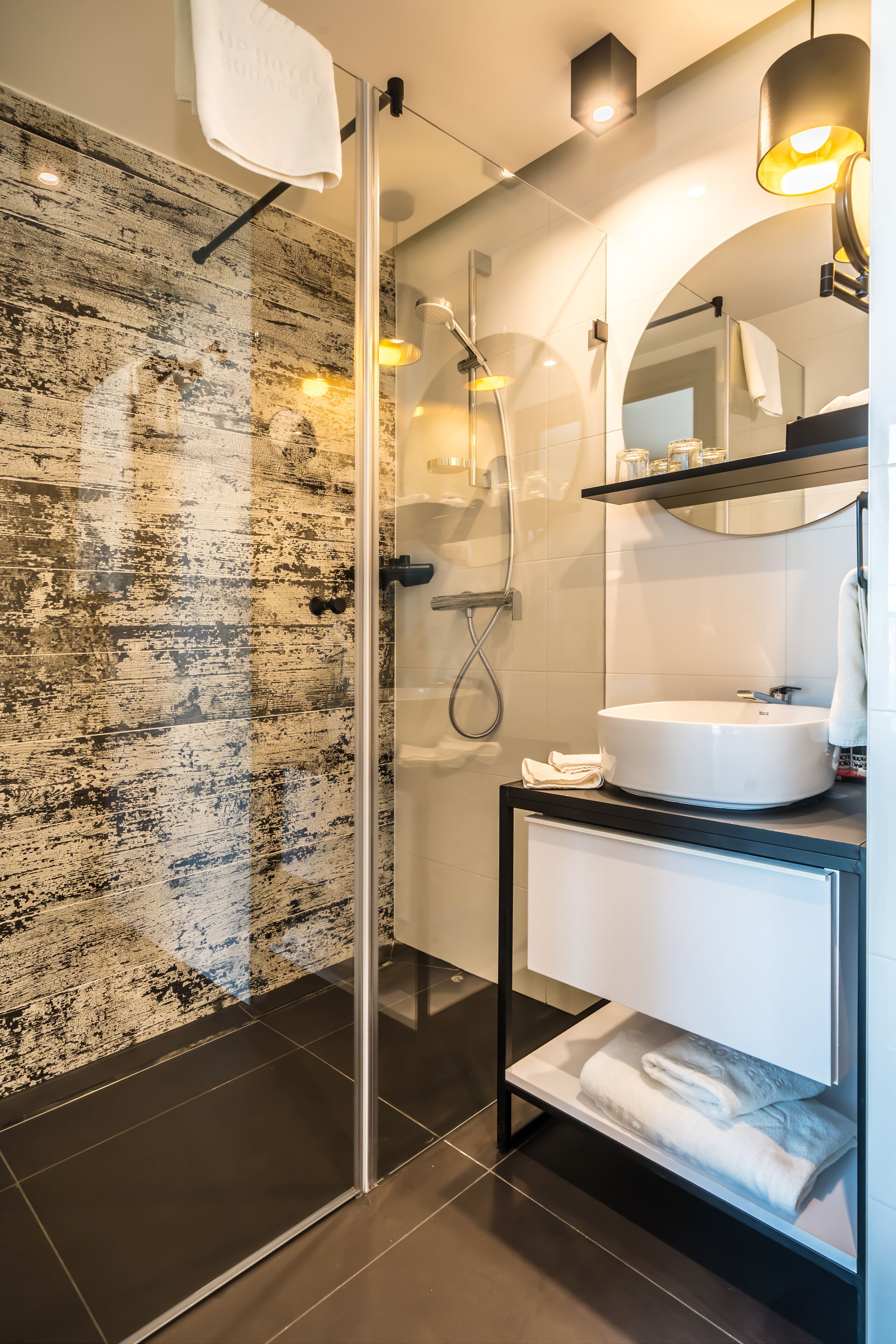 free toiletries, hair dryer, slippers, towels