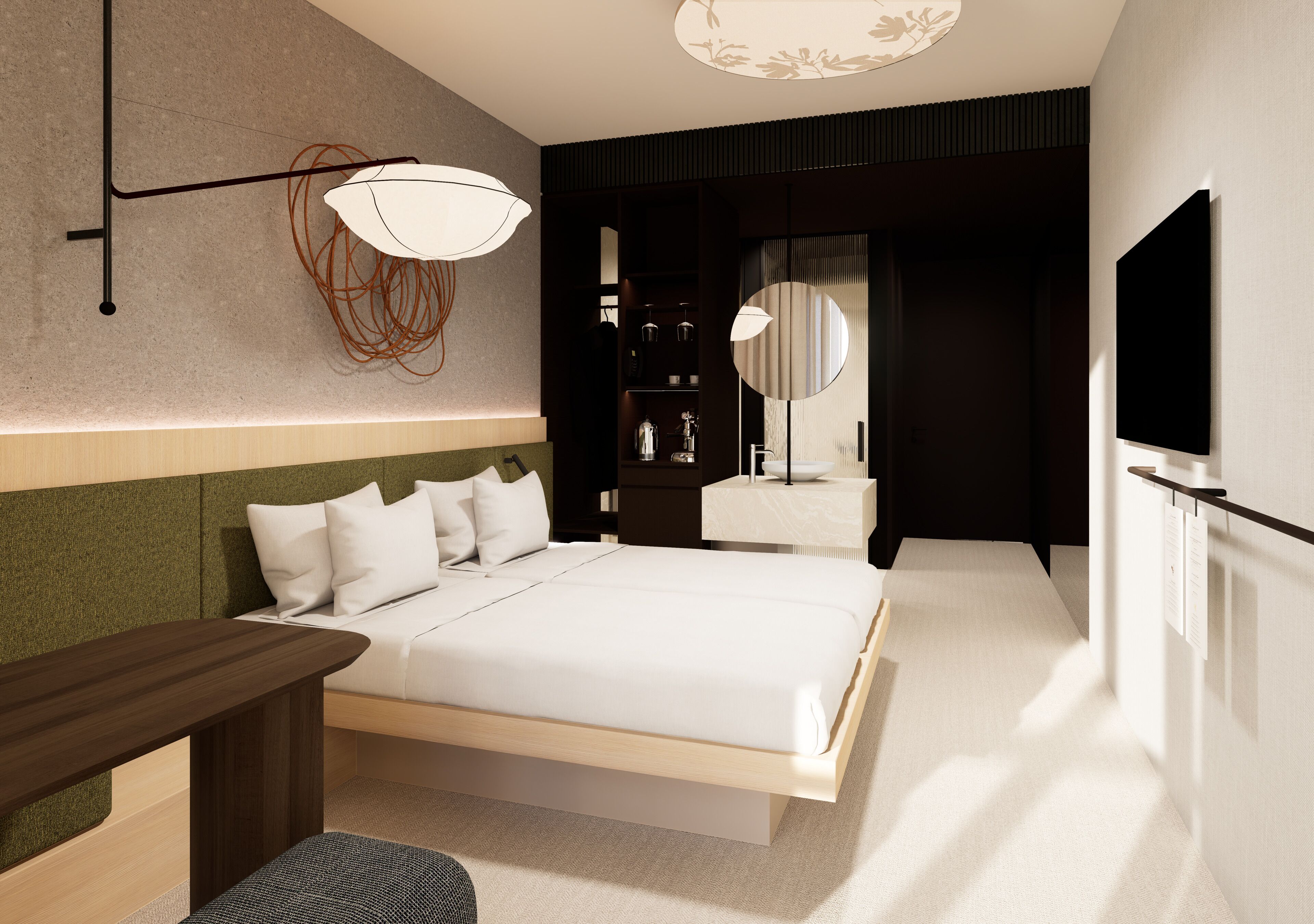 Chambre Double Supérieure | Bureau, lits bébé (en supplément), Wi-Fi gratuit, draps fournis