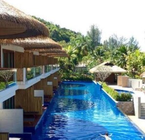 Indoor pool, outdoor pool
