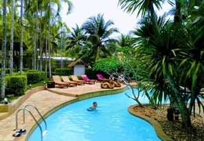 Indoor pool, outdoor pool
