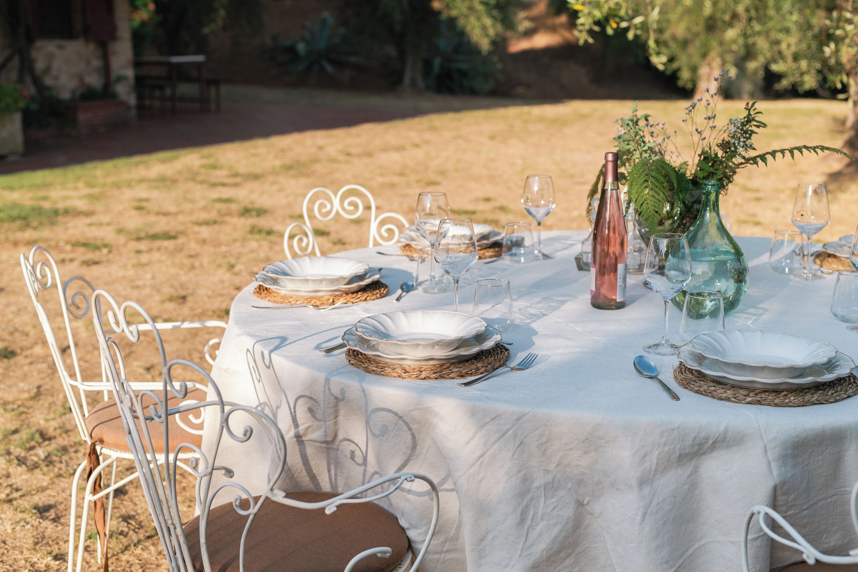 Aussenbereich für Bankette