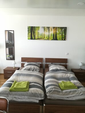 Family Room, Balcony | Down comforters, desk, blackout drapes, soundproofing