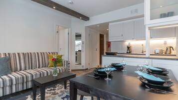 RukaValley 58, Sauna | Living area | 43-inch flat-screen TV with satellite channels, TV