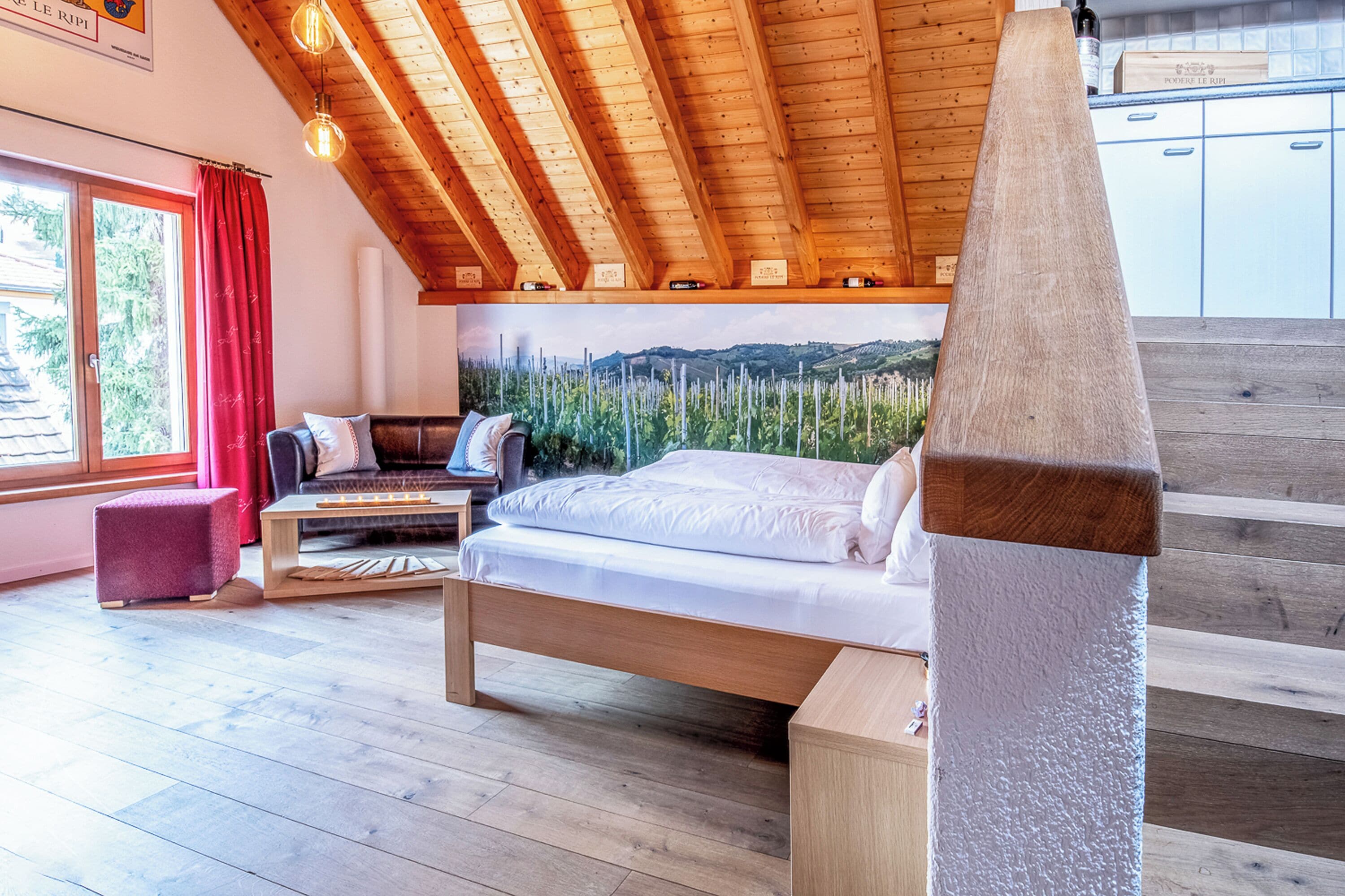 junior suite podere le ripi | living area | tv