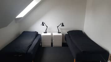 Comfort-lejlighed | Premium-sengetøj, senge med topmadrasser, mørklægningsgardiner