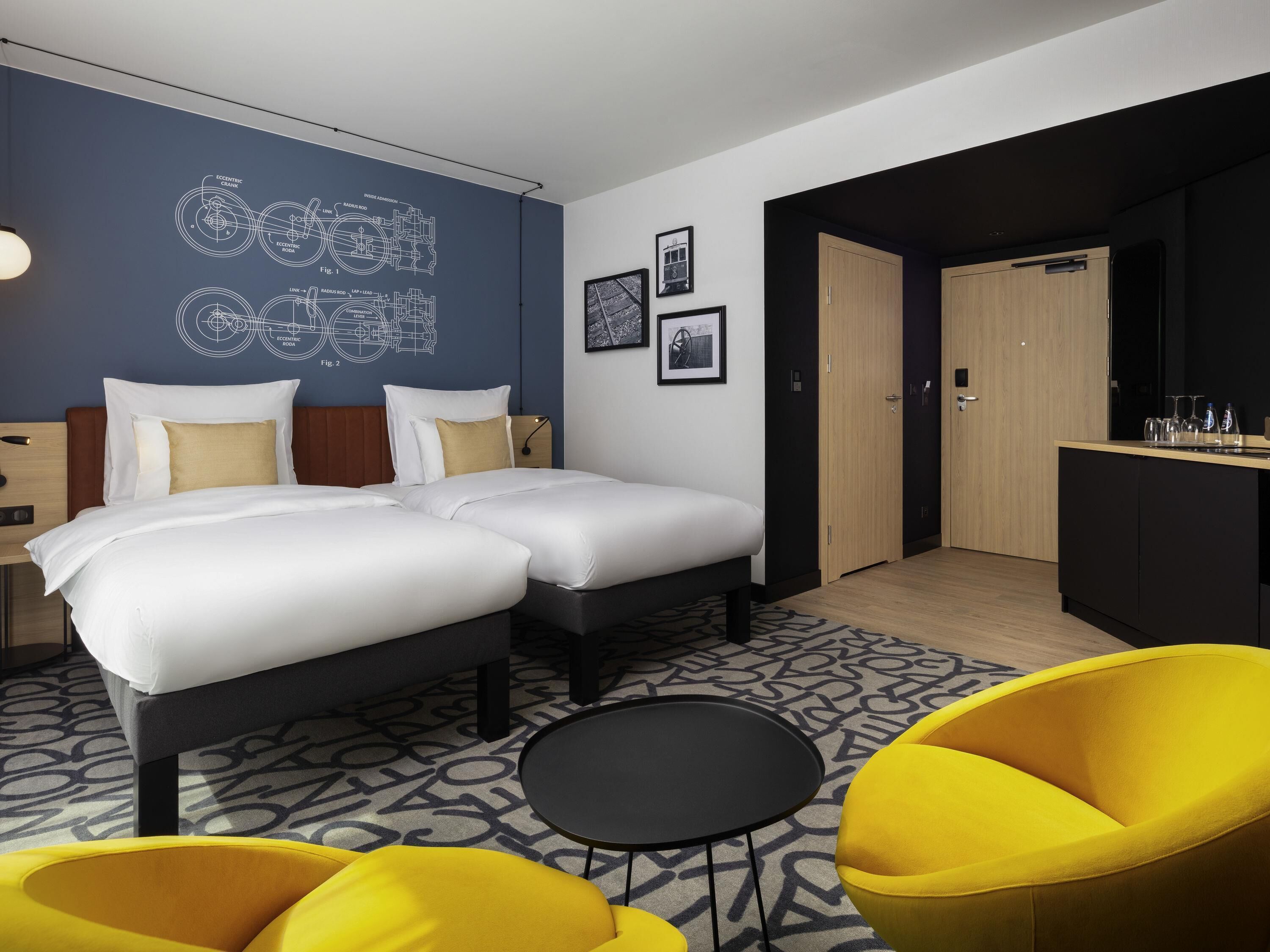 Kamar Twin, 2 Tempat Tidur Twin, dapur | Minibar, brankas, meja kerja, dan kedap suara