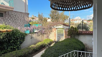 Outdoor banquet area