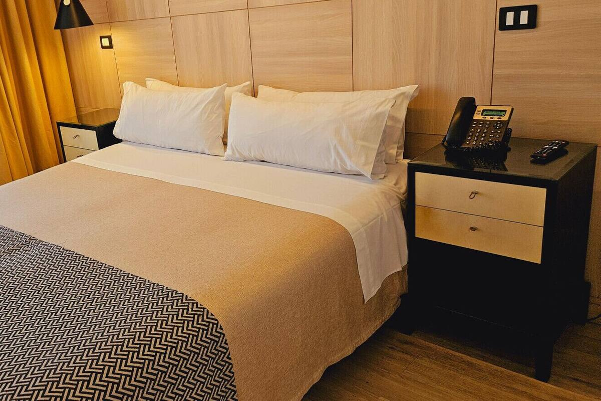 In-room safe, desk, laptop workspace, soundproofing