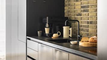 Deluxe Apartment, 1 Bedroom | Living area | Flat-screen TV, Netflix, streaming services