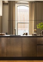 Deluxe Studio | Private kitchen | Full-size fridge, microwave, oven, stovetop