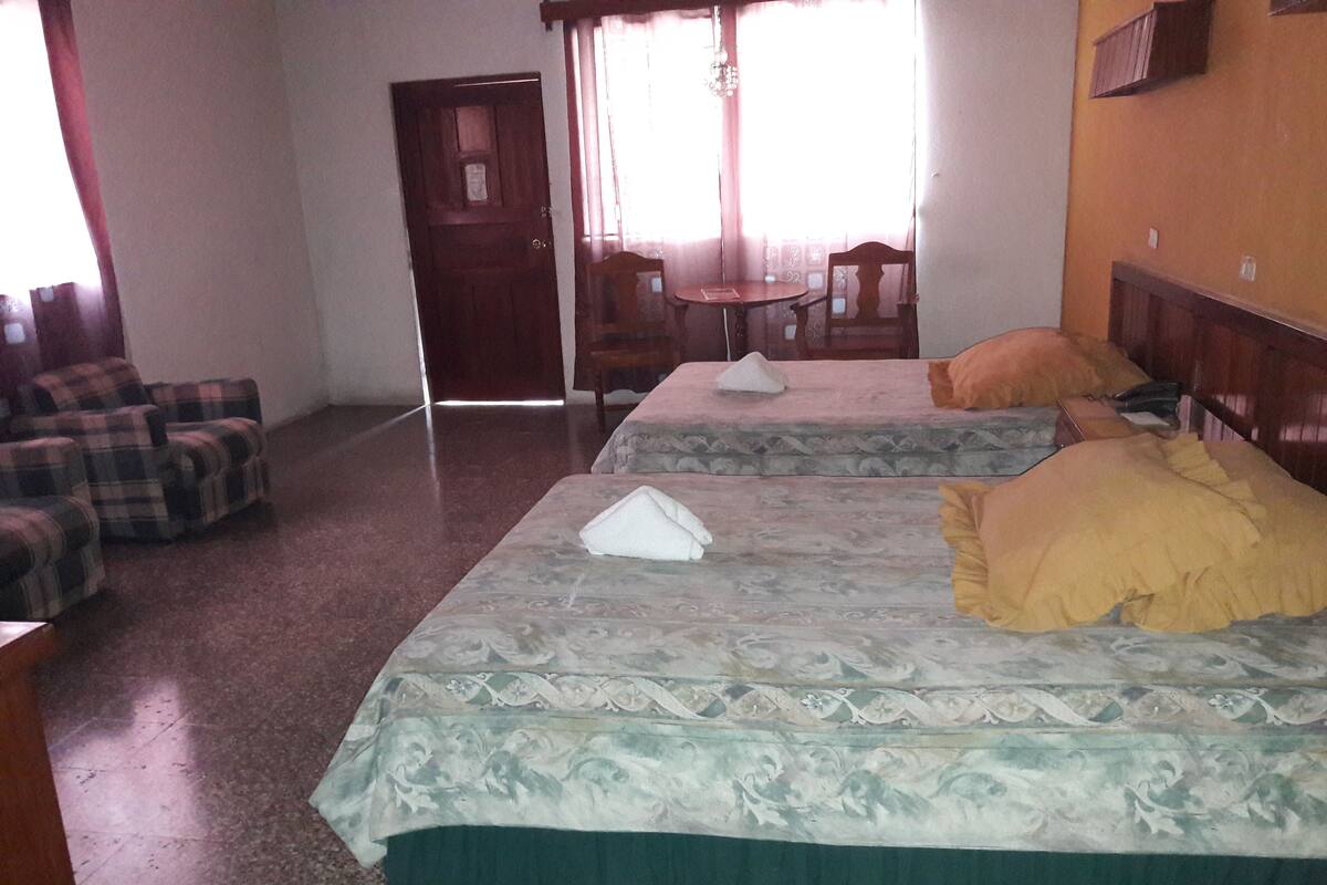 Basic Double Room | Down comforters, iron/ironing board, WiFi (free), bed sheets