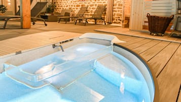 Indoor pool, a heated pool