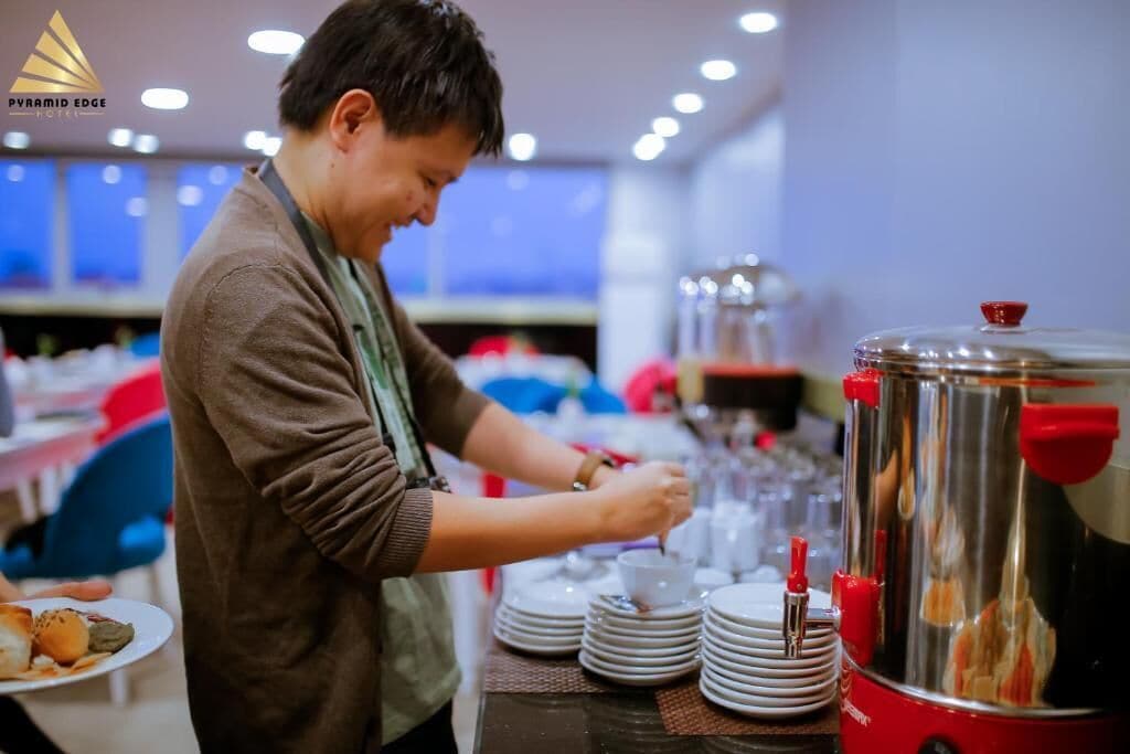 daily buffet breakfast (usd 10 per person)