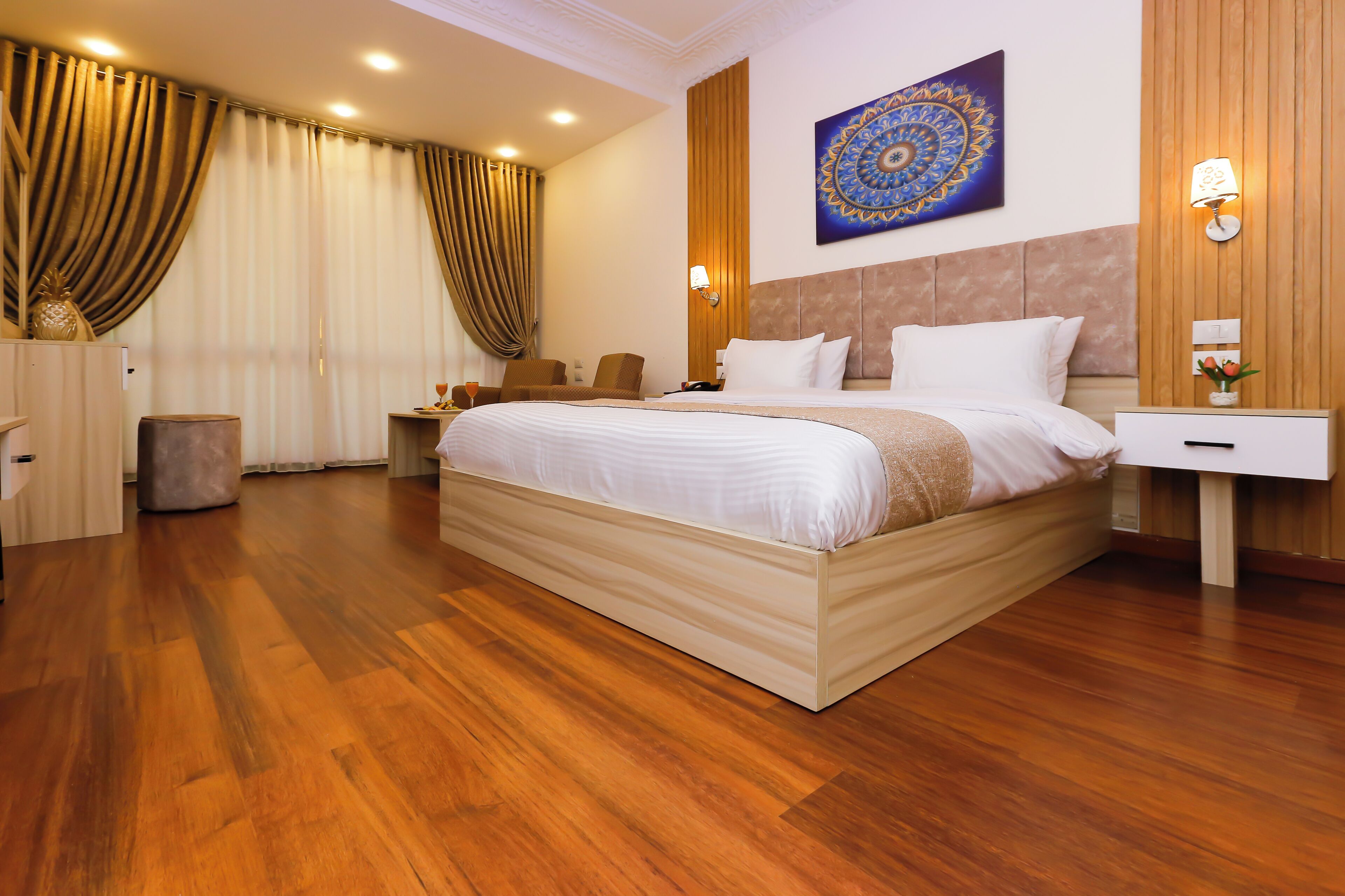 standard double room, city view | 1 bedroom, minibar, in-room safe, desk