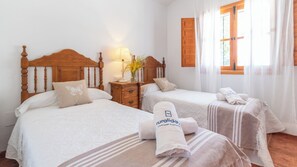 4 bedrooms, iron/ironing board, travel crib, WiFi