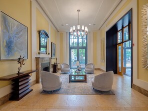 Interior entrance