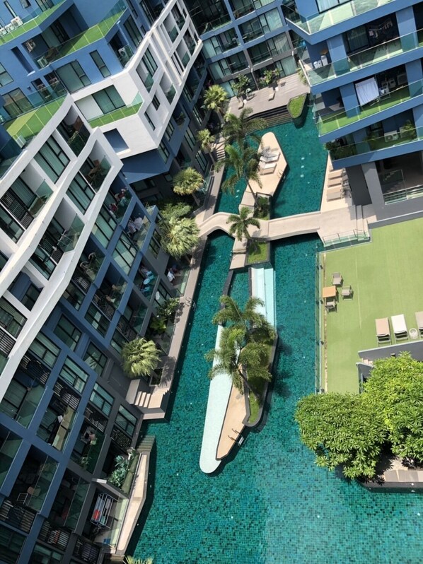 City view from property - Acqua Condo Jomtien Beach TLH (Pattaya)