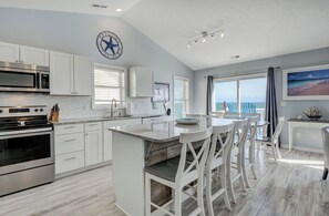 Fridge, microwave, oven, stovetop - Paradise Found! Fabulous, Flexible, Beach Front Luxury! HotTub, Best Location! (Surf City)