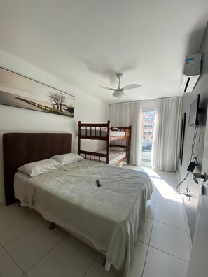 2 bedrooms, free WiFi, bed sheets, wheelchair access - Excelente Apartamento na Praia do Forte (Algodoal)