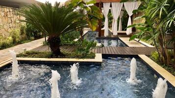 Indoor pool, outdoor pool