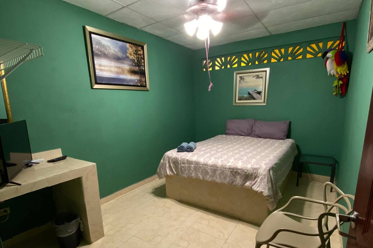 Basic Single Room, 1 Queen Bed | Iron/ironing board, free WiFi, bed sheets