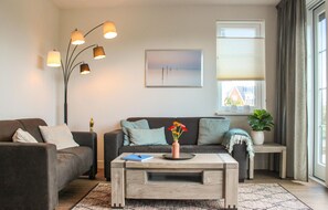 Een smart-tv en een stereo