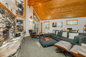 TV, fireplace, video game console, DVD player