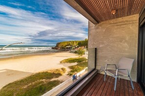 Chambre Luxe, vue plage | Vue depuis le balcon
