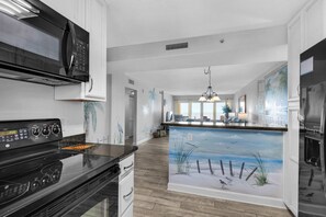 Fridge, microwave, oven, stovetop - Sandy Key 815:  2 BR / 2 BA Gulf Front Condo in Perdido Key, FL  Sleeps 6 (Pensacola)