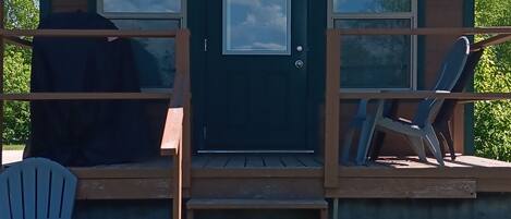 Cabane Familiale, 2 chambres, vue lac | Terrasse/Patio