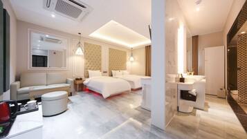 VIP Twin Room (Extra Person Fee Check On-site) | Blackout drapes, soundproofing, free WiFi, bed sheets