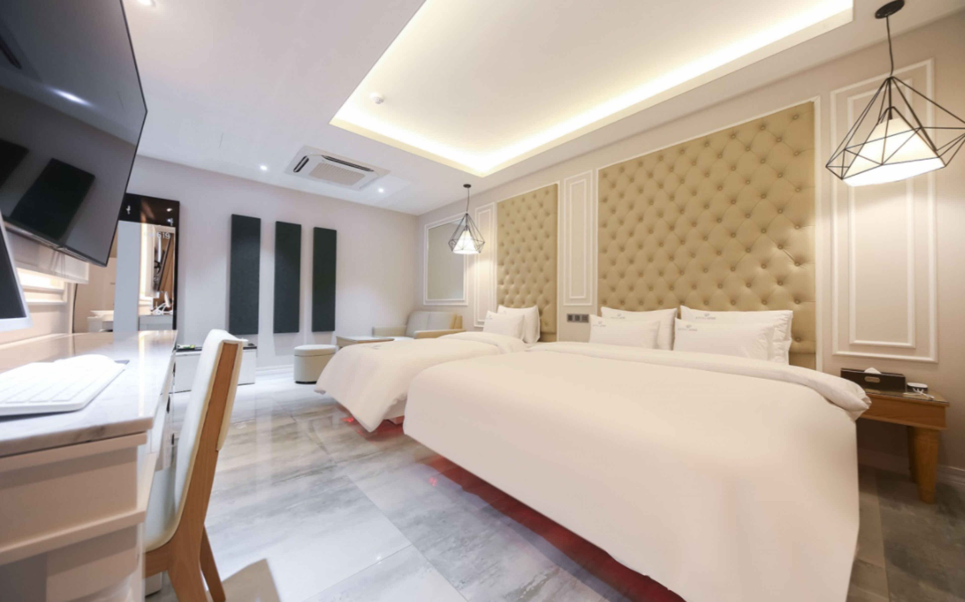 vip twin room (extra person fee check on-site) | blackout curtains, soundproofing, free wifi, bed sheets