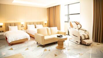 Royal Twin Room (Extra Person Fee Check On-site) | Blackout drapes, soundproofing, free WiFi, bed sheets