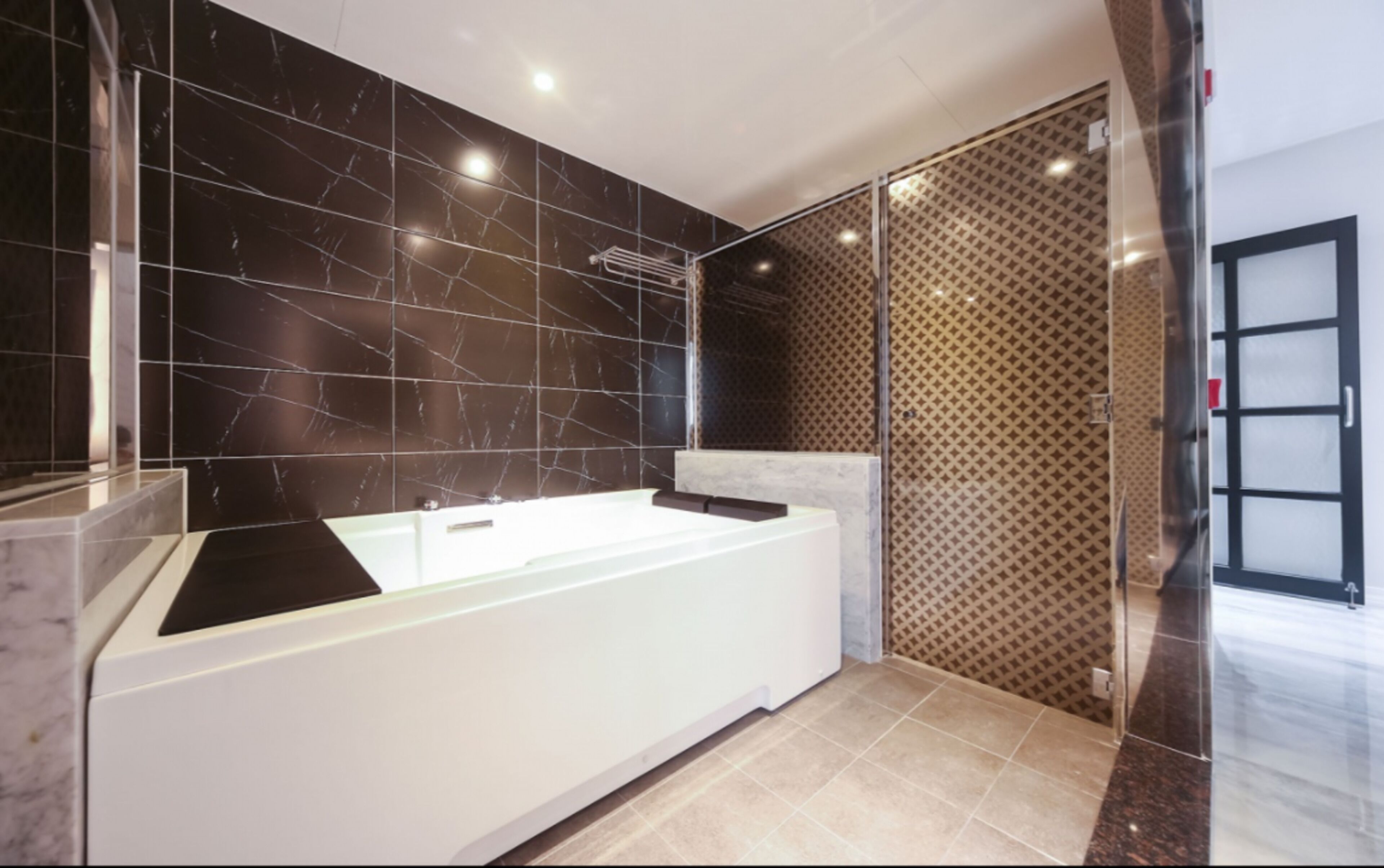 vip twin room (extra person fee check on-site) | bathroom | separate bathtub and shower, free toiletries, hair dryer, bathrobes