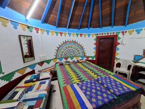 Family Room | Premium bedding, desk, bed sheets - Rann Bhoomi Resort (Bhuj)
