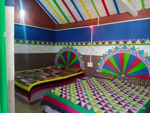 Family Room | Premium bedding, desk, bed sheets - Rann Bhoomi Resort (Bhuj)