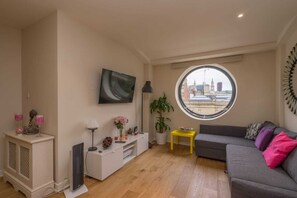 Smart TV, DVD player, books, stereo