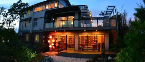 Front of property - evening/night