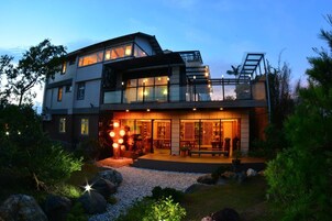 Front of property - evening/night