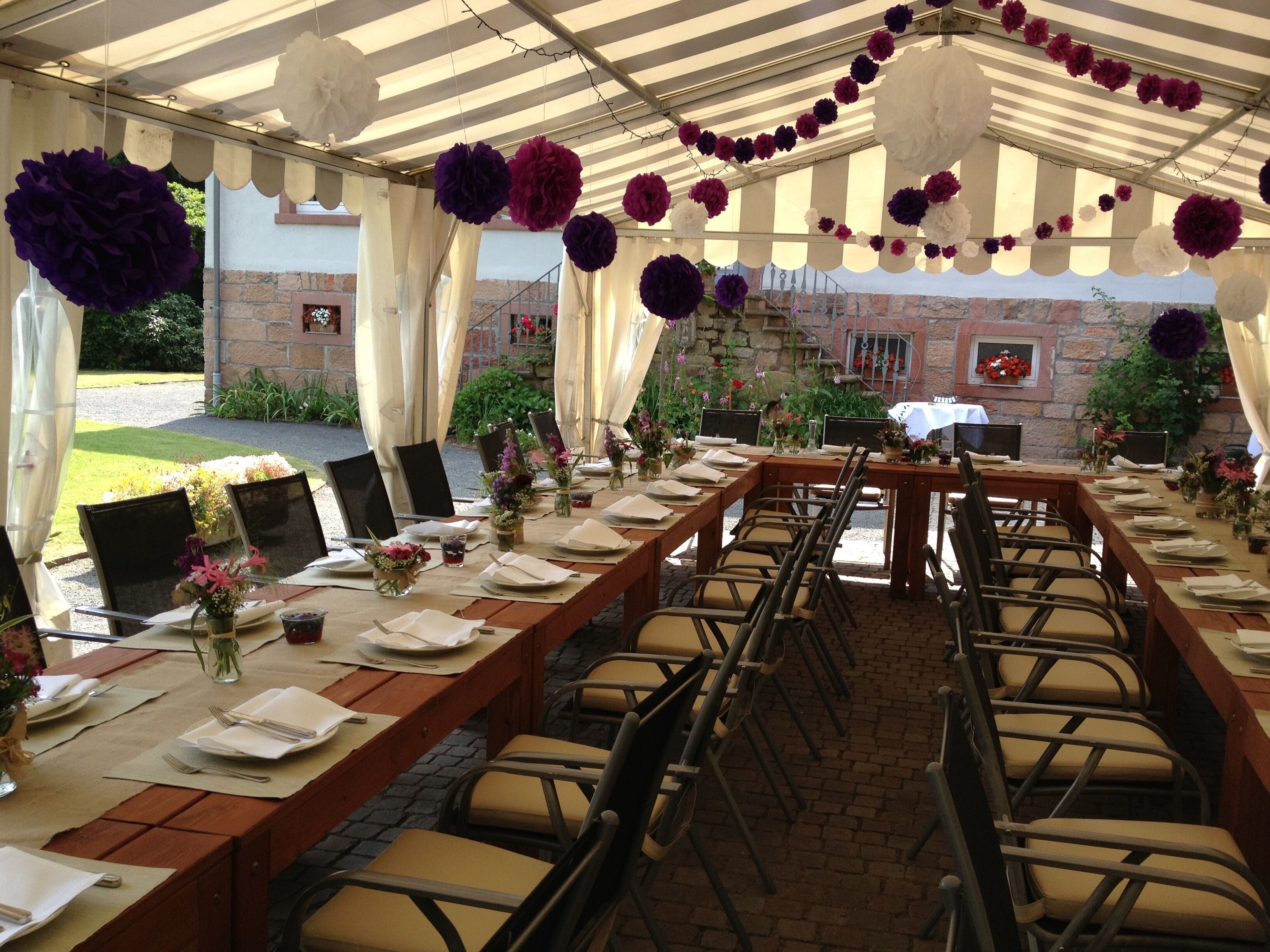 Área para banquetes al aire libre