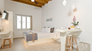 Suite, 1 Schlafzimmer (V.S.III Suite 1) | Hochwertige Bettwaren, Pillowtop-Betten, Zimmersafe