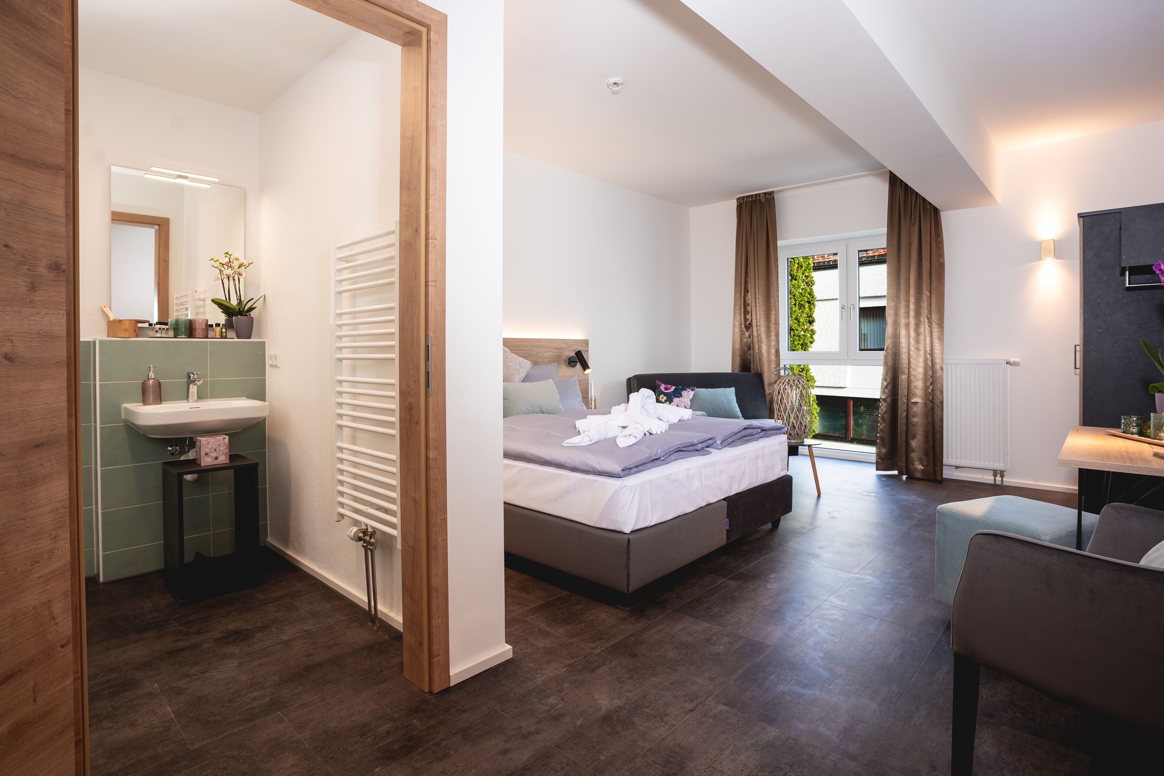 family room | individually decorated, individually furnished, desk, laptop workspace