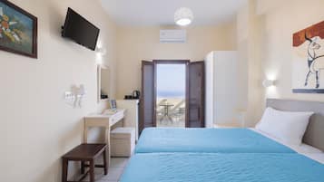 Quarto casal ou duplo standard, vista para o mar | Wi-Fi de cortesia, roupa de cama