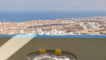 Quarto casal standard, vista para o mar | Vista da sacada